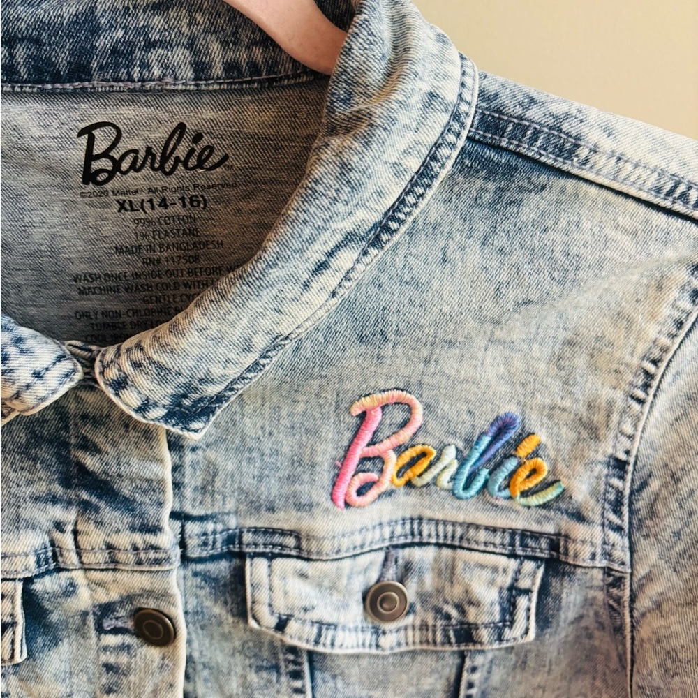 Barbie Rainbow Washed Jean Jacket - Picture 3 of 10